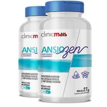 Kit 2 ANSIOZEN L-Triptofano e Magnésio ClinicMais 60 cápsulas