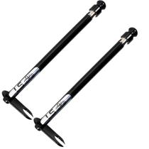Kit 2 Antena Corta Pipa Cerol Anti Linha Fio Retrovisor Inox Esportiva Moto 6 Estágios Preta