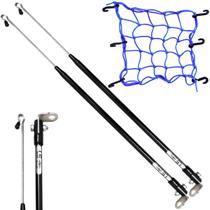 Kit 2 Antena Corta Pipa Cerol Linha Fio Proteção Preta Retrovisor / Rede Redinha Elástica Aranha Capacete Moto Kit 2 Antena Corta Pipa Cerol Linha Fio Proteção Preta Retrovisor / Rede Redinha Elástica Aranha Capacete Moto