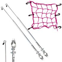 Kit 2 Antena Moto Anti Cerol Corta Linha Pipa Fio Guidão Rede Elástica Aranha P/ Moto 35x35 Prender Segurar Capacete Carga Bagageiro Redinha Kit 2 Antena Moto Anti Cerol Corta Linha Pipa Fio Guidão Rede Elástica Aranha P/ Moto 35x35 Prender Segurar Capacete Carga Bagageiro Redinha