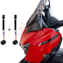 Kit 2 Antena Retrátil Tampa Frontal Xmax Scooter Corta Linha