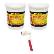 Kit 2 Anti Mofo Allchem 900ml + Rolo Sem Respingo 9cm Kit 2 Anti Mofo Allchem 900ml + Rolo Sem Respingo 9cm