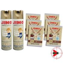 Kit 2 Anti Traça Jimo 300ml + 6 Cartelas Anti Traça Jimo Kit 2 Anti Traça Jimo 300ml + 6 Cartelas Anti Traça Jimo