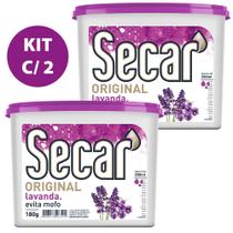 Kit 2 Antimofo Secar 180g Lavanda Desumidificador Ar Armário