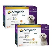Kit 2 Antipulgas Zoetis Simparic Cães - 1 Comprimido 10mg Kit 2 Antipulgas Zoetis Simparic Cães - 1 Comprimido 10mg