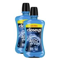 Kit 2 Antisséptico Bucal Closeup Ice com Álcool 500ml