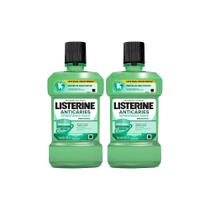 Kit 2 Antisséptico Bucal Listerine Anticáries Zero 500ml