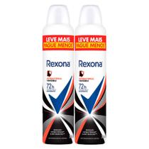 Kit 2 Antitranspirante Aerosol Rexona Antibacterial+Invisible 250ml Kit 2 Antitranspirante Aerosol Rexona Antibacterial+Invisible 250ml