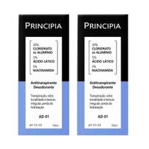 Kit 2 Antitranspirante Desodorante Principia AD-01 70ml Kit 2 Antitranspirante Desodorante Principia AD-01 70ml