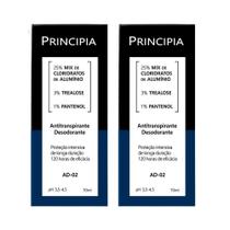 Kit 2 Antitranspirante Desodorante Principia AD-02 70ml Kit 2 Antitranspirante Desodorante Principia AD-02 70ml