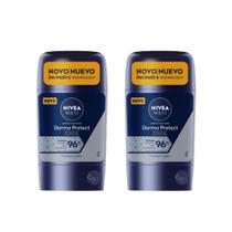 Kit 2 Antitranspirante em Barra Nivea Men Derma Protect Clinical 96h com 54g Kit 2 Antitranspirante em Barra Nivea Men Derma Protect Clinical 96h com 54g