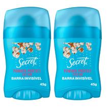 Kit 2 Antitranspirantes em Barra Secret Powder Protect Algodão 45g Kit 2 Antitranspirantes em Barra Secret Powder Protect Algodão 45g