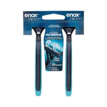 Kit 2 Aparelho de Barbear Descartável Barbeador 2 Lâminas Enox Expert