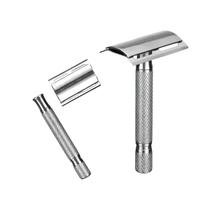 Kit 2 Aparelho Para Barbear Navalha Aço Inoxidável + Laminas