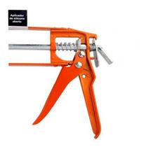 kit 2 Aplicador Silicone Cola Pu Pistola Aberta Ferro Fort