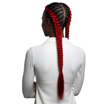 Kit 2 Aplique Cabelo para Twist Trança Box Afro Jumbo Textura Natural Profissional Kanekalon Fiber