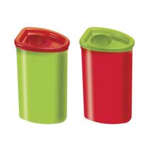 Kit 2 Apontador Com Depósito Faber-Castell Triangular Jumbo Kit 2 Apontador Com Depósito Faber-Castell Triangular Jumbo