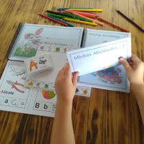 kit 2 Apostilas alfabetização infantil ( 600 atividades ) + 26 Cartões A a Z kit 2 Apostilas alfabetização infantil ( 600 atividades ) + 26 Cartões A a Z