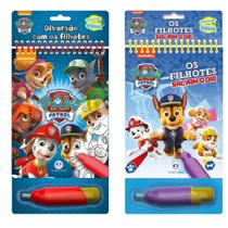 Kit 2 Aquabook Patrulha Canina - Diversão com Filhotes e Os Filhotes Salvam Kit 2 Aquabook Patrulha Canina - Diversão com Filhotes e Os Filhotes Salvam