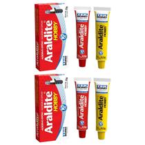 Kit 2 Araldite Hobby Cola Epóxi 10 Minutos 23gramas Tek Bond - Liquida