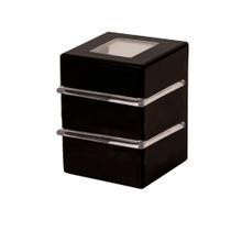 Kit 2 Arandela 2 Aletas 2 Fachos Preto + 2 Lâmpada G9