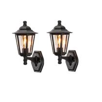 Kit 2 Arandela Colonial Externa Preta Lente Transparente Kit 2 Arandela Colonial Externa Preta Lente Transparente