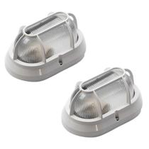 Kit 2 Arandela Externa Tartaruga Munich Alumínio Branco E27 IP44 Bivolt Germany Kit 2 Arandela Externa Tartaruga Munich Alumínio Branco E27 IP44 Bivolt Germany