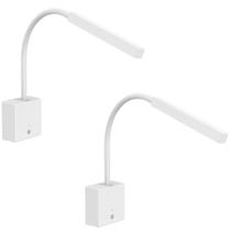 Kit 2 Arandela LED 3000k Touch Dimmer+USB Bivolt Interlight