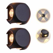 Kit 2 Arandela Luminária Led 4w Lâmpada 4 Focos Iluminação Super elegante Luxuosa 65BD134Q Kit 2 Arandela Luminária Led 4w Lâmpada 4 Focos Iluminação Super elegante Luxuosa 65BD134Q