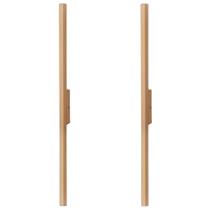 Kit 2 Arandela Luminária Linear Led 220V 60Cm Champagne