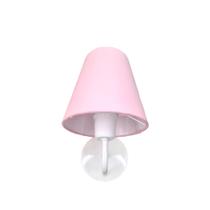 Kit 2 Arandela Parede Infantil Quarto Bebê Cúpula Rosa Kit 2 Arandela Parede Infantil Quarto Bebê Cúpula Rosa