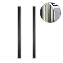 Kit 2 Arandela Preta Borda Luminosa Linear Externa Led Bet33