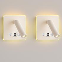 Kit 2 Arandela Spot Led Foco Móvel Usb Usb-C Cabeceira Bet98 Kit 2 Arandela Spot Led Foco Móvel Usb Usb-C Cabeceira Bet98