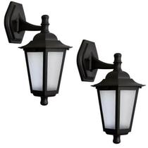 Kit 2 Arandelas Coloniais Luminária Externa Preta Parede Retrô Jardim 20W Bivolt Kit 2 Arandelas Coloniais Luminária Externa Preta Parede Retrô Jardim 20W Bivolt