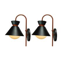 Kit 2 Arandelas Dubai Jota Interno Alumínio Decorações