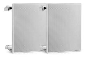 Kit 2 Arandelas Frahm Quadrada 6 40 Watts Rms 8 Ohms - Branca Kit 2 Arandelas Frahm Quadrada 6 40 Watts Rms 8 Ohms - Branca