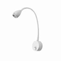 Kit 2 Arandelas Led 3w 3000k Haste Flexível Quarto Cabeceira Cama Leitura