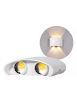 Kit 2 Arandelas Meia Lua SLBD 4 LED Branco 2 Focus 3.000 K Branco Quente Kit 2 Arandelas Meia Lua SLBD 4 LED Branco 2 Focus 3.000 K Branco Quente