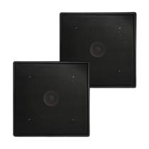 Kit 2 Arandelas Quadradas Full Range 6" Pol 55W 8Ohms na cor Preta Leson - 2ARAQUAD2