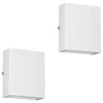 Kit 2 Arandelas Viena 1XG9 Branco Sem Lâmpada Lumavi Kit 2 Arandelas Viena 1XG9 Branco Sem Lâmpada Lumavi