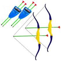 Kit 2 Arco e Flecha Infantil de 50cm 3 Dardos que Grudam na Parede