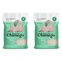Kit 2 Areia Higienica Chamego 4kg Grãos Finos - Bem-me-Pet