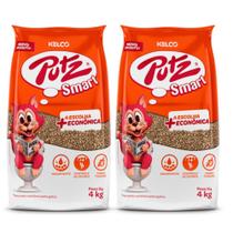 Kit 2 Areia Higiênica Para Gatos- Kelco Putz Smart 4 Kg