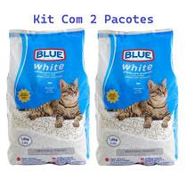 kit 2 Areia para Gatos White 1,8kg Blue - PP017