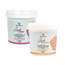 Kit 2 Argila Dourada e Rosa Facial Corp Cap Blue Moon 100g
