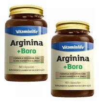 Kit 2 Arginina + Boro 60 Capsulas Vitaminlife