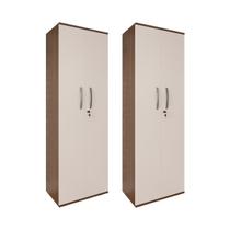 Kit 2 Armário Organizador Multiuso Kiev Lavanderia 2 Portas