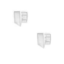 Kit 2 Armário Para Banheiro Multiuso Branco 36x32x9 Cm