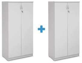 Kit 2 Armários Alto Branco