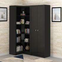 Kit 2 Armários para Escritório com Armário Fechado e Armário de Canto ME4105 e ME4132